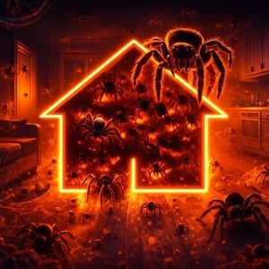 در هر اتاق خانه شما ۱۰ عنکبوت زندگی می‌کنند