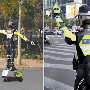 پلیس راهنمایی و رانندگی رباتیک را ببینید/ ویدئو