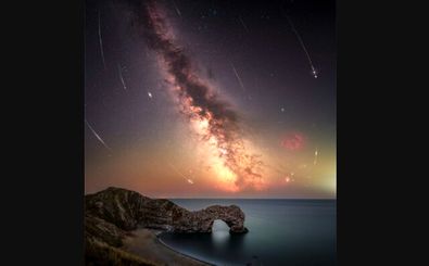 عکس روز ناسا از بارش شهابی برساوشی بر فراز انگلستان