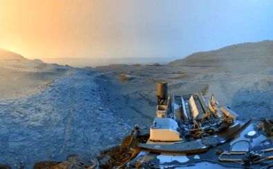 کاوشگر کنجکاوی کارت پستالی از مریخ فرستاد 