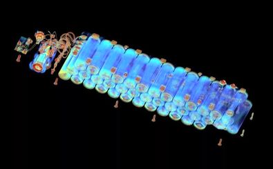 نمایش تفاوت باتری ارزان‌قیمت و باتری اصل با اسکن اشعه ایکس