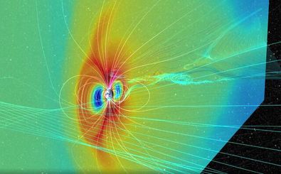 عکس روز ناسا از زمین در طول یک طوفان خورشیدی قوی